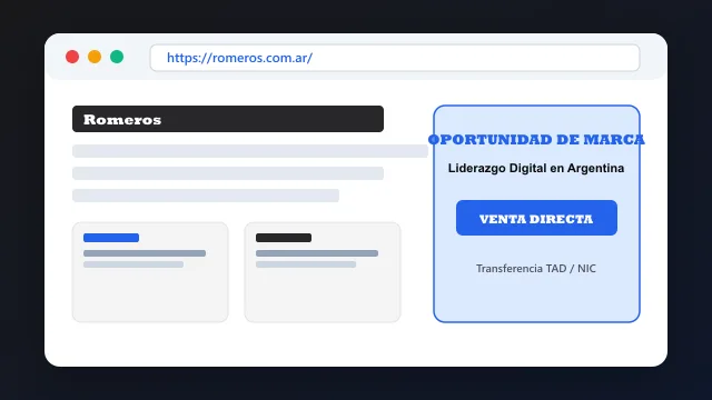 Modelo de aplicación comercial y proyectos digitales para romeros.com.ar